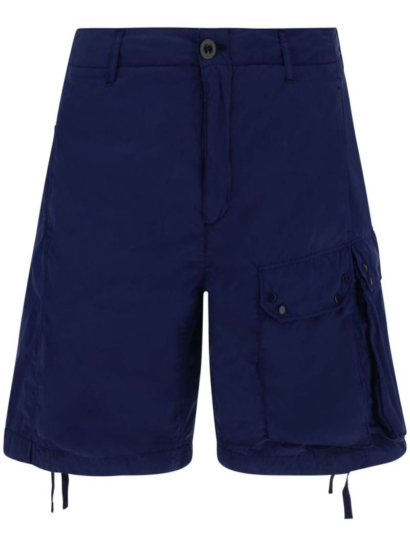 Ten C logo-appliqué bermuda shorts - Blue von Ten C