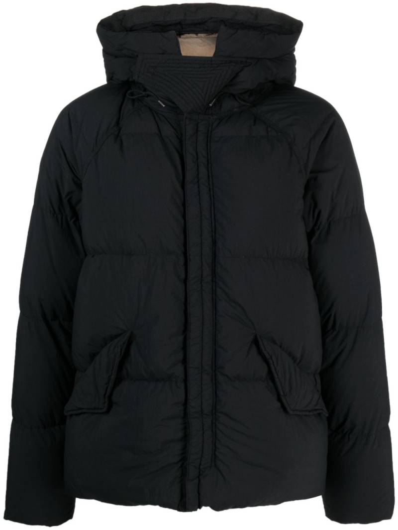 Ten C padded drawstring-hooded jacket - Black von Ten C