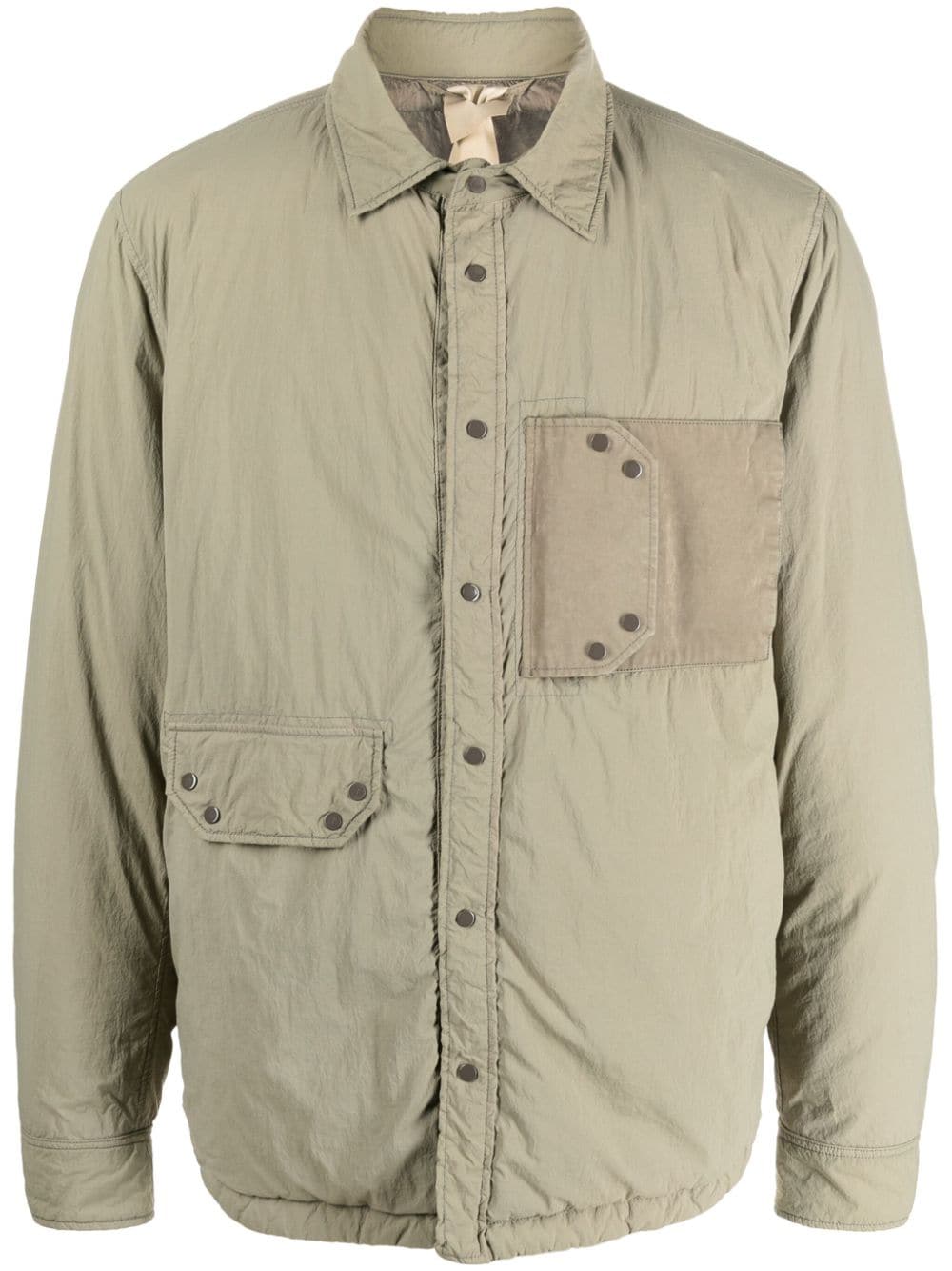 Ten C padded shirt jacket - Green von Ten C