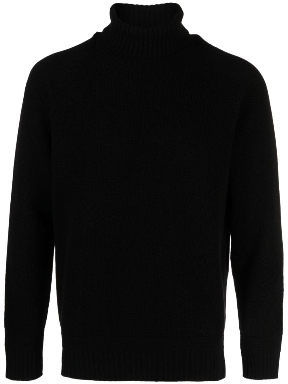 Ten C roll-neck wool jumper - Black von Ten C