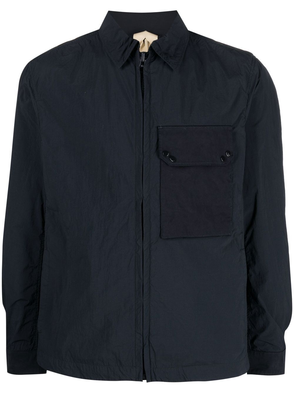 Ten C zipped-up chest-pocket jacket - Blue von Ten C