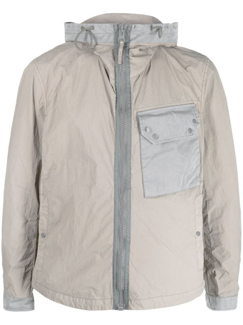 Ten C zipped-up chest-pocket jacket - Neutrals von Ten C