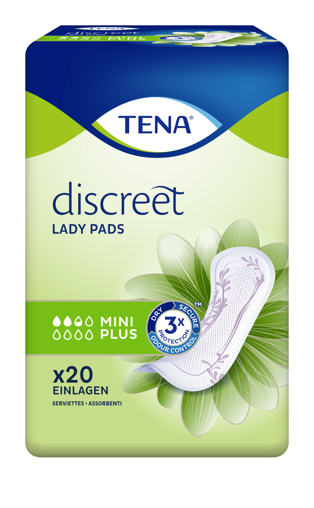 Lady Discreet Mini Plus Pads Damen  20Stück von TENA