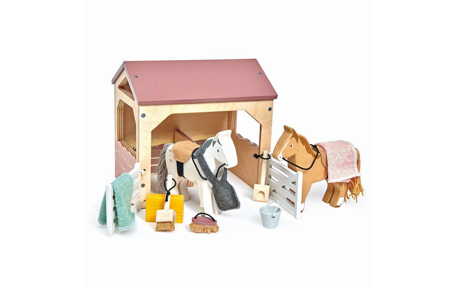 Tender Leaf Toys Puppen Spielcenter »Puppenhausmöbel Pferdestall-Set« Tender Leaf Toys Puppen Spielcenter »Puppenhausmöbel Pferdestall-Set« von Tender Leaf Toys