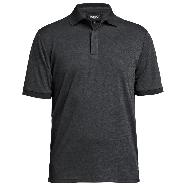 Tenson - TXlite Melange Polo - Polo-Shirt Gr 3XL grau/schwarz von Tenson