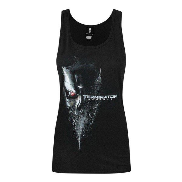 Terminator - Top mit GenisysLogo, für Damen, Schwarz, Größe L von Terminator