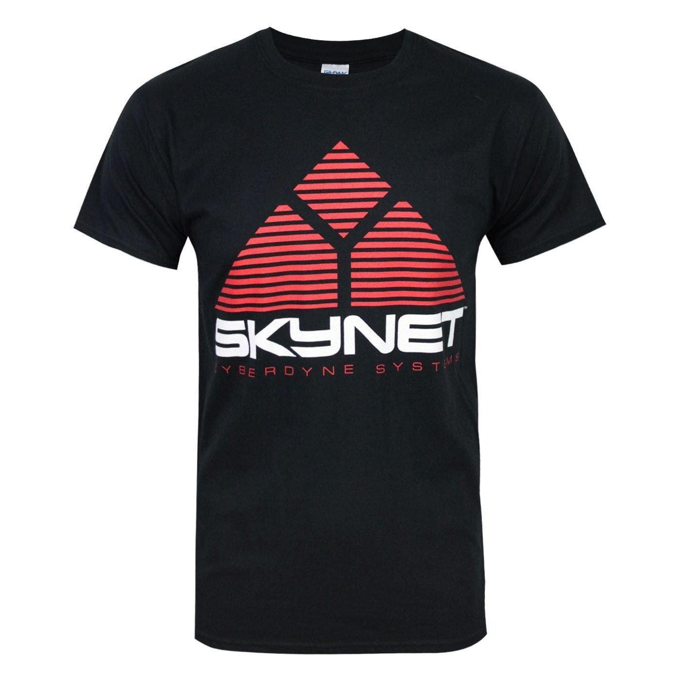 Terminator - offizielles Skynet Logo TShirt, für Herren, Schwarz, Größe S von Terminator