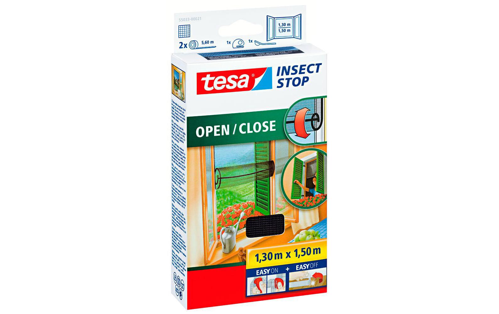 tesa Fliegengitter-Gewebe »Insect Stop Open/Close anthrazit« von Tesa