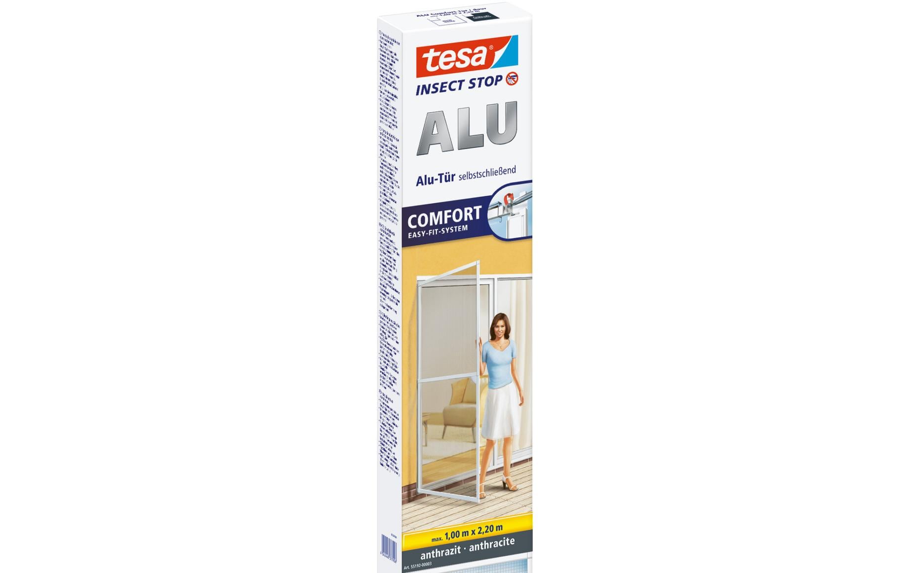 tesa Fliegengitter-Gewebe »Insektenschutz Alu Comfort Tür 1 x 2.2m« tesa Fliegengitter-Gewebe »Insektenschutz Alu Comfort Tür 1 x 2.2m« von Tesa