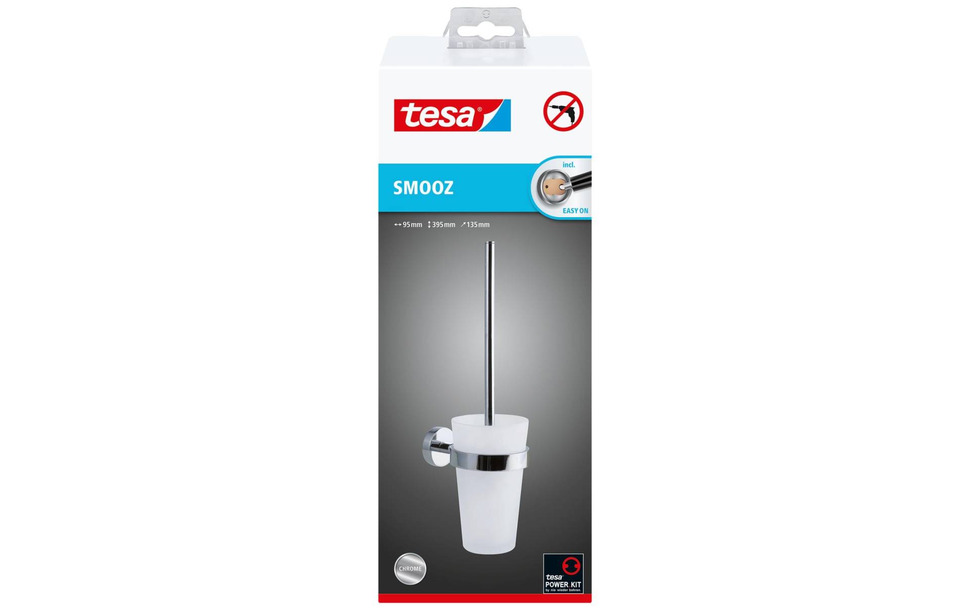 tesa WC-Reinigungsbürste »Smooz«, aus Glas-Metall von Tesa