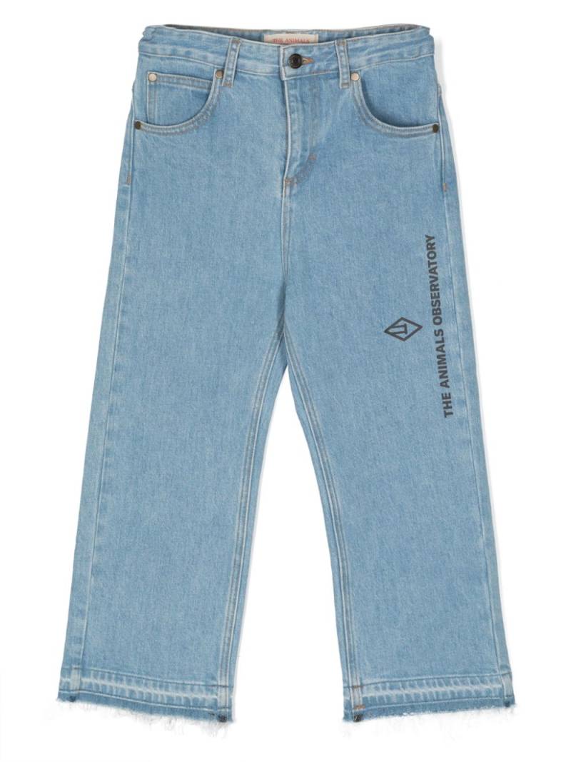 The Animals Observatory Ant straight-leg jeans - Blue von The Animals Observatory