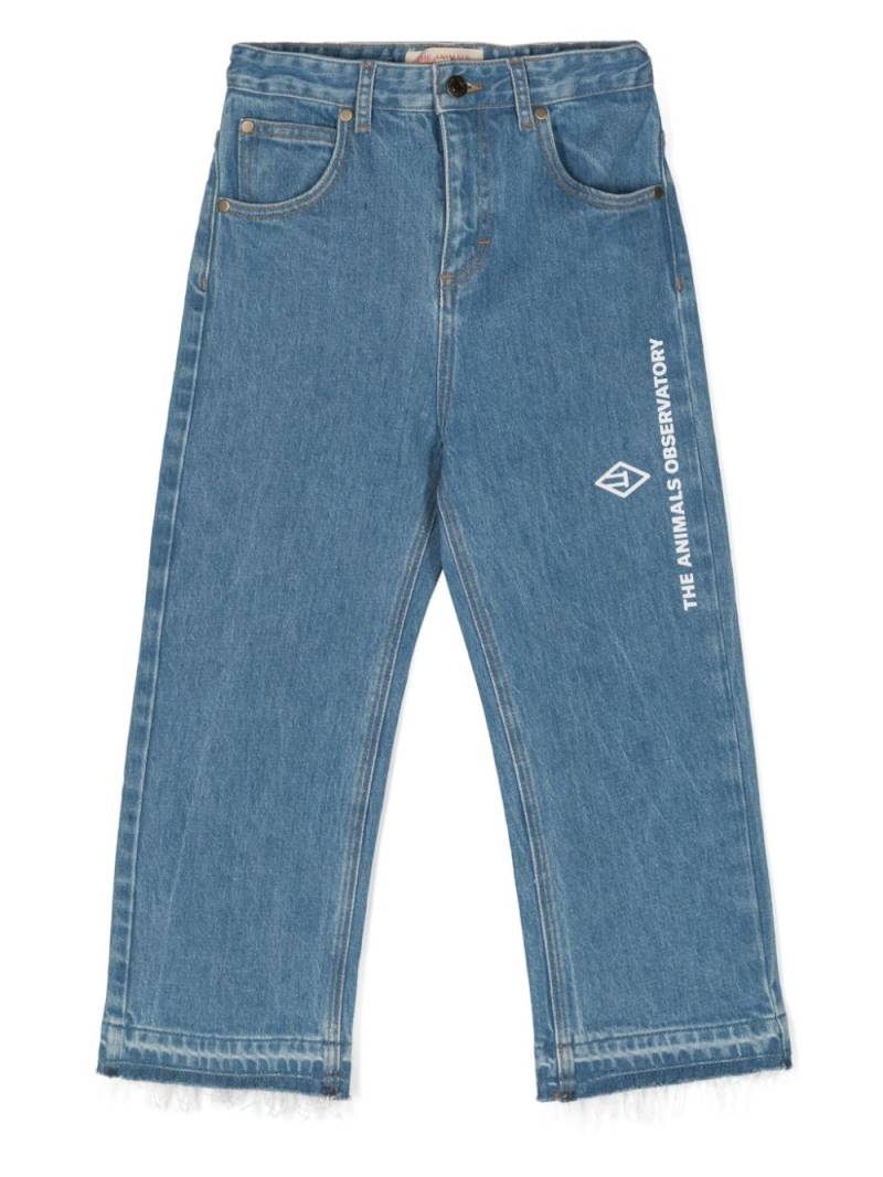 The Animals Observatory Ant straight-leg jeans - Blue von The Animals Observatory