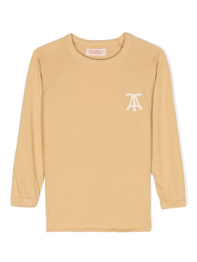 The Animals Observatory Anteater logo-print T-Shirt - Neutrals von The Animals Observatory