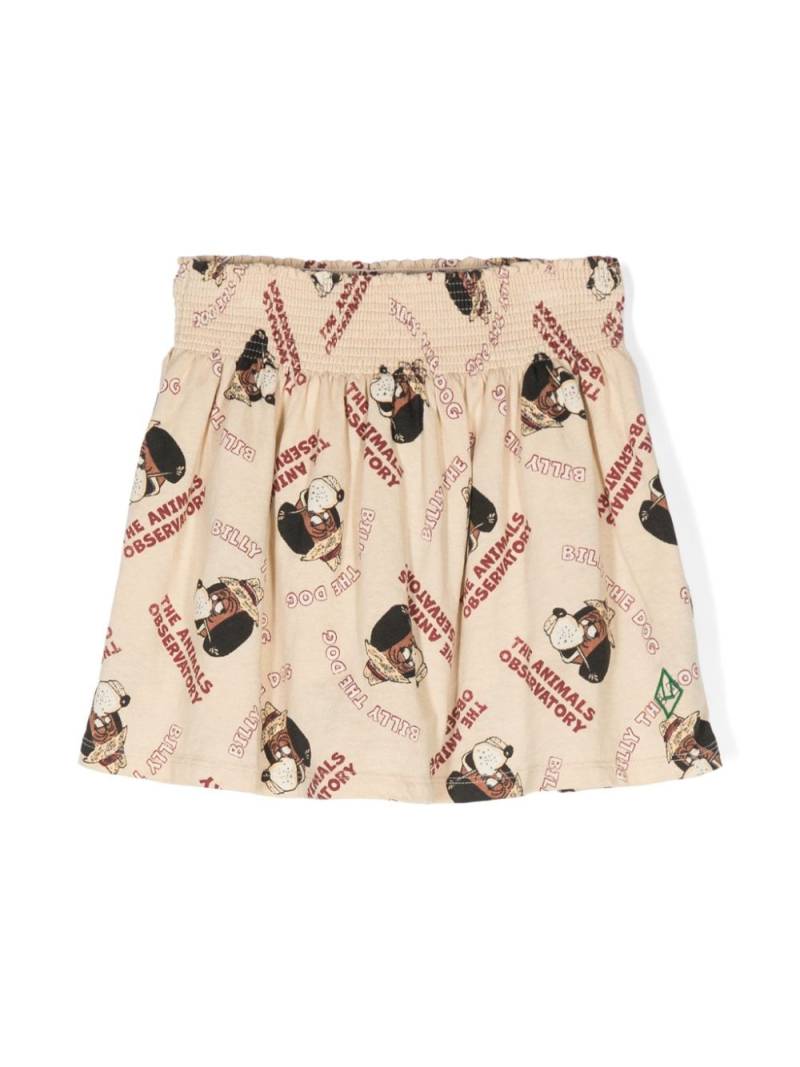 The Animals Observatory Billy the Dog organic cotton skirt - Neutrals von The Animals Observatory