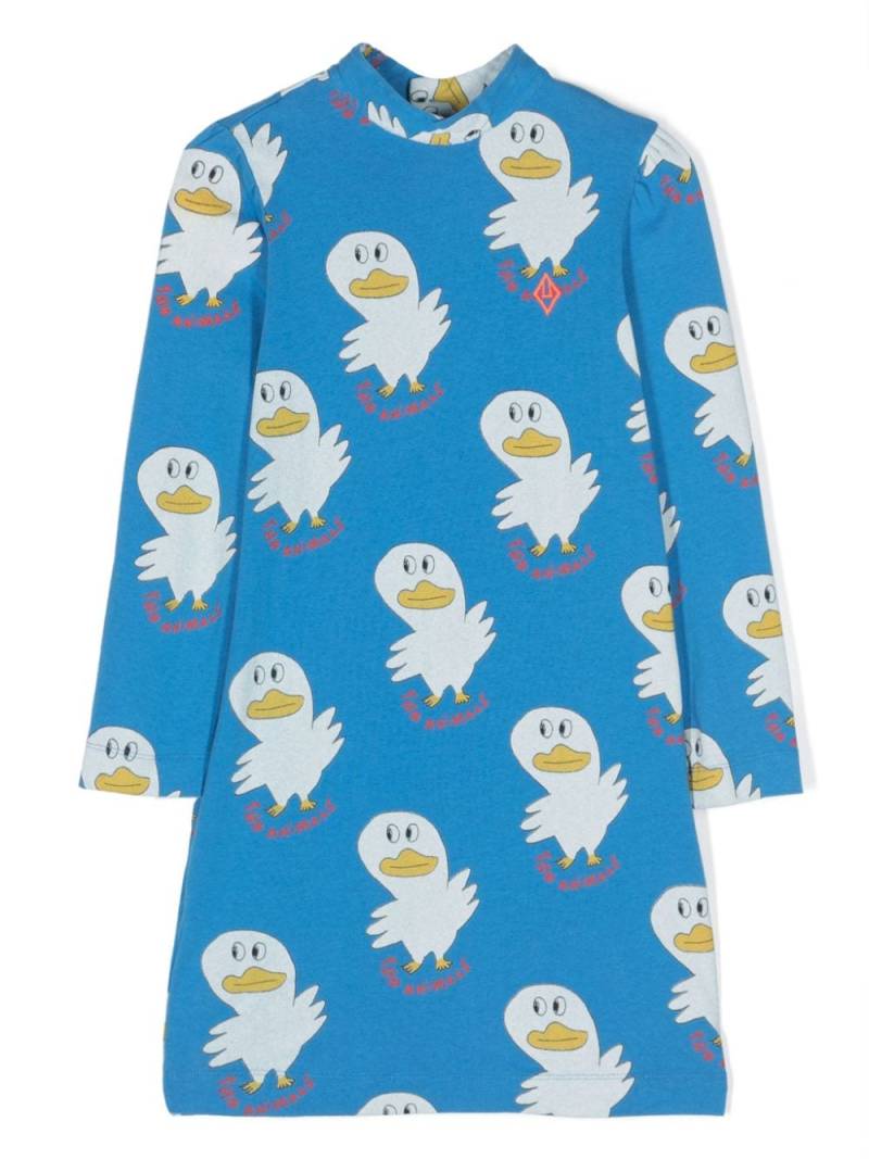 The Animals Observatory Bug graphic-print cotton dress - Blue von The Animals Observatory