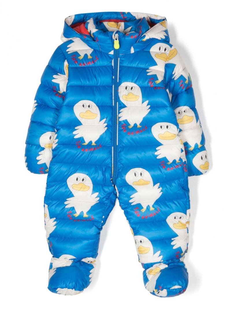 The Animals Observatory Bumblebee padded snowsuit - Blue von The Animals Observatory