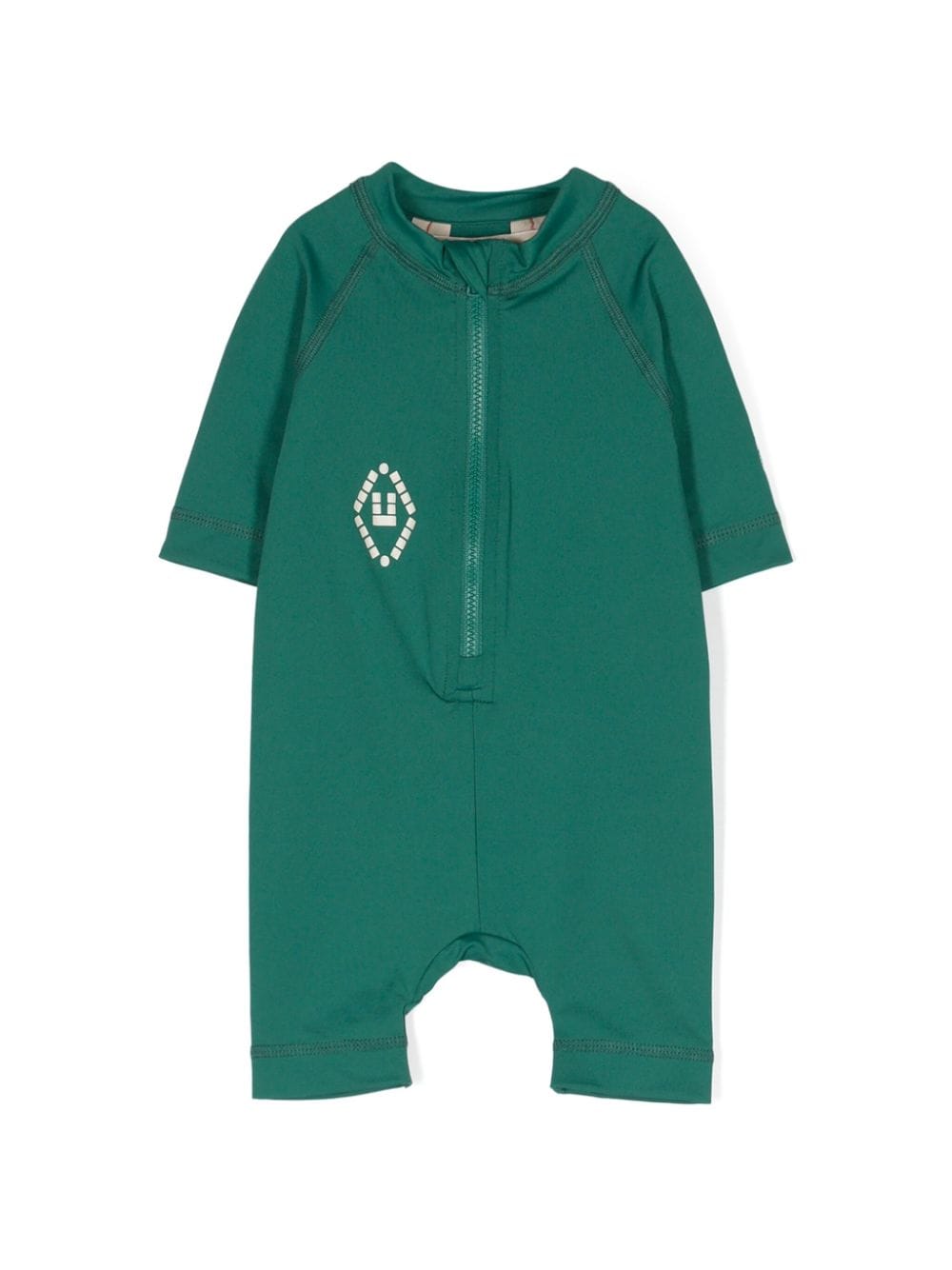 The Animals Observatory Caterpillar logo-print float suit - Green von The Animals Observatory