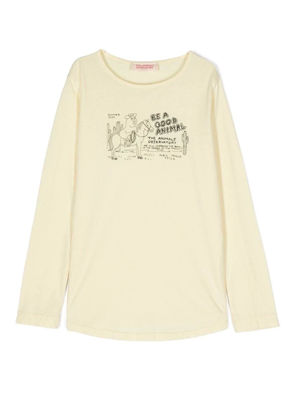 The Animals Observatory Cricket cotton T-shirt - Neutrals von The Animals Observatory