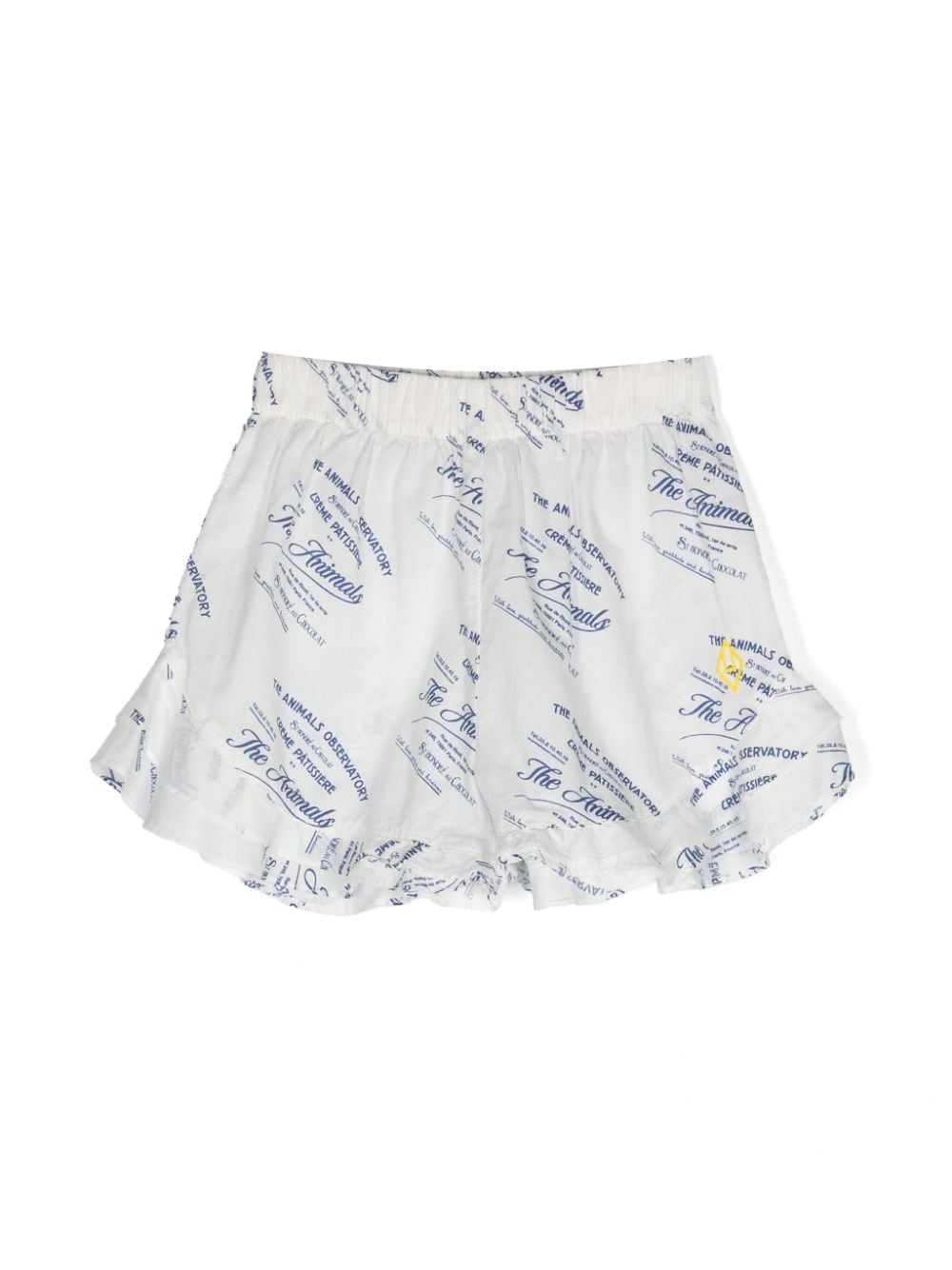 The Animals Observatory Dove cotton shorts - White von The Animals Observatory