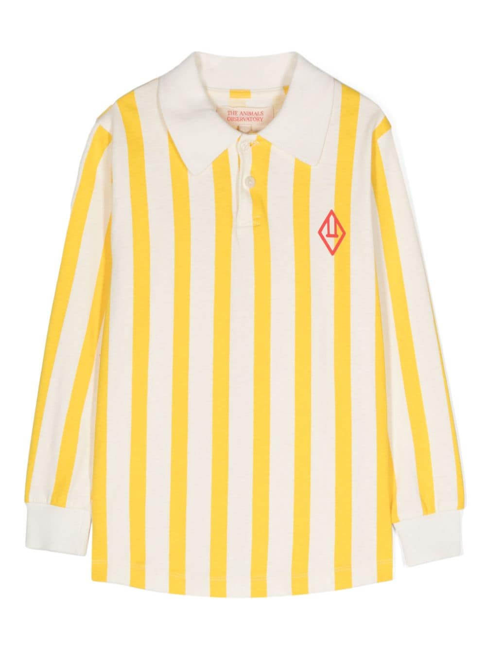 The Animals Observatory Eel striped polo shirt - Yellow von The Animals Observatory