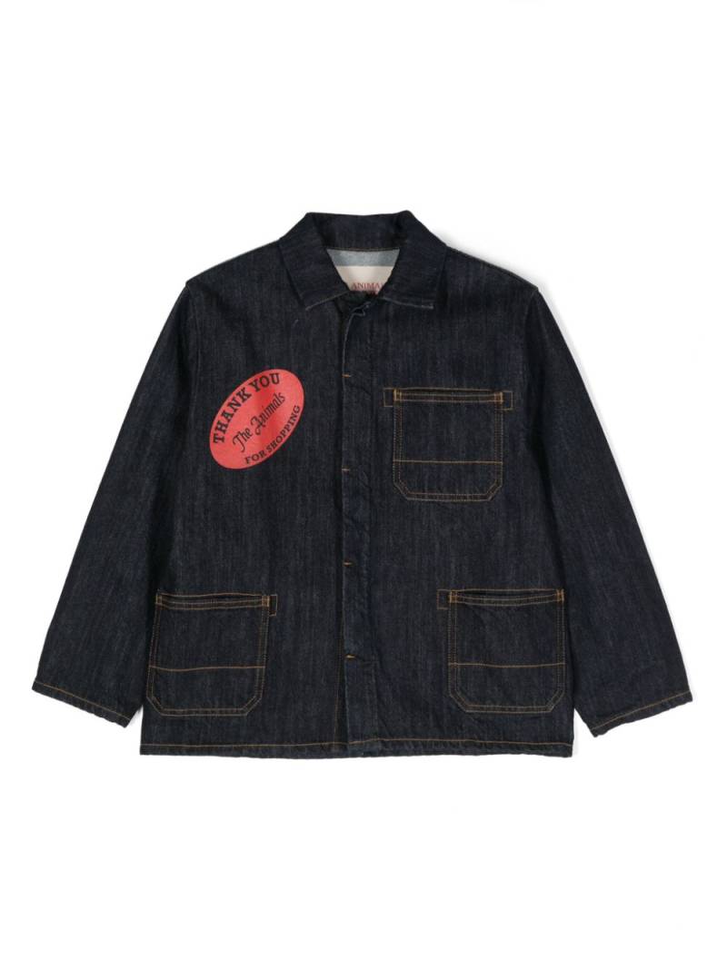 The Animals Observatory Foal denim jacket - Blue von The Animals Observatory