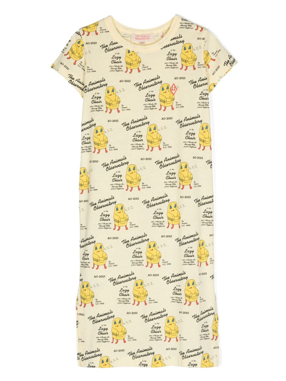 The Animals Observatory Gorilla cotton dress - Yellow von The Animals Observatory