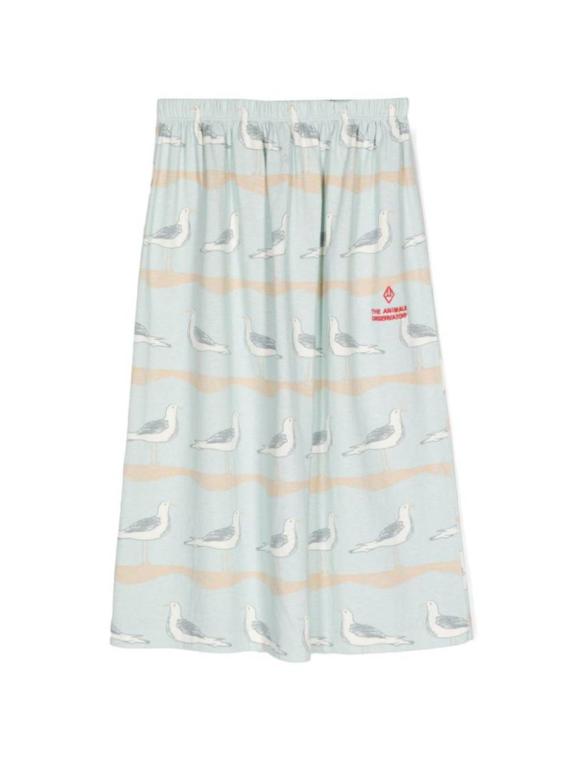 The Animals Observatory Ladybug long skirt - Blue von The Animals Observatory