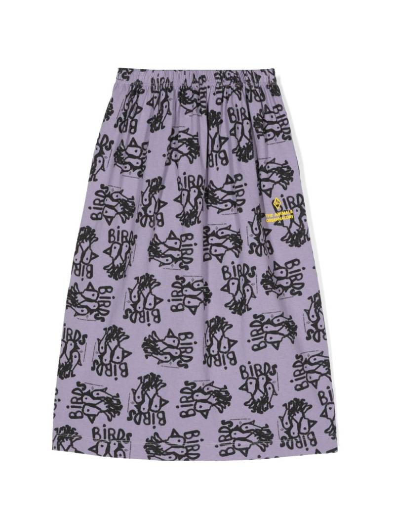 The Animals Observatory Ladybug long skirt - Purple von The Animals Observatory