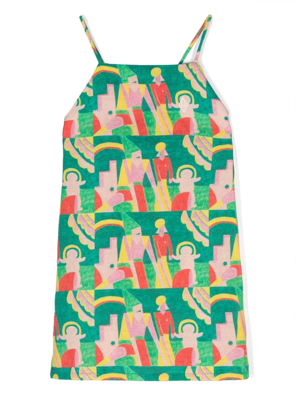 The Animals Observatory Marten graphic-print dress - Green von The Animals Observatory