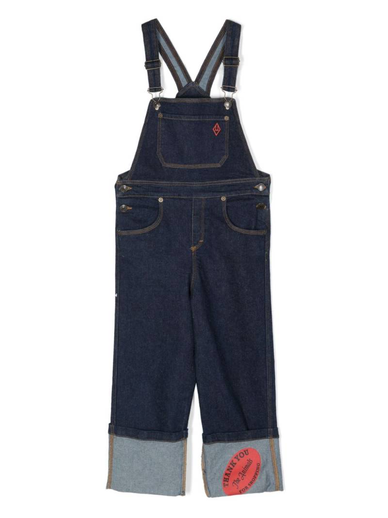 The Animals Observatory Mule denim dungarees - Blue von The Animals Observatory