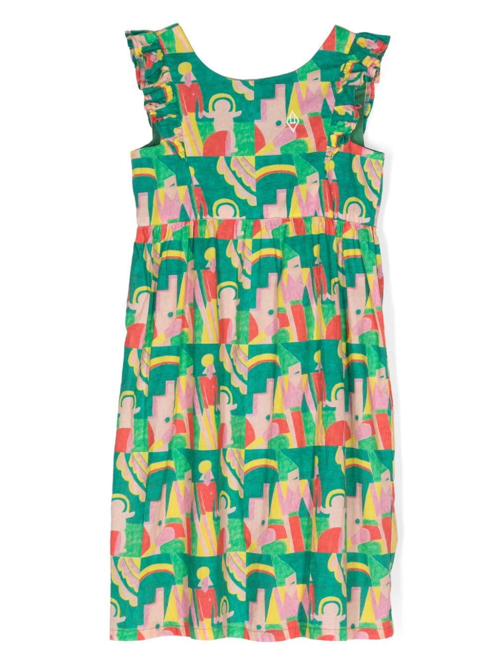 The Animals Observatory Otter graphic-print dress - Green von The Animals Observatory