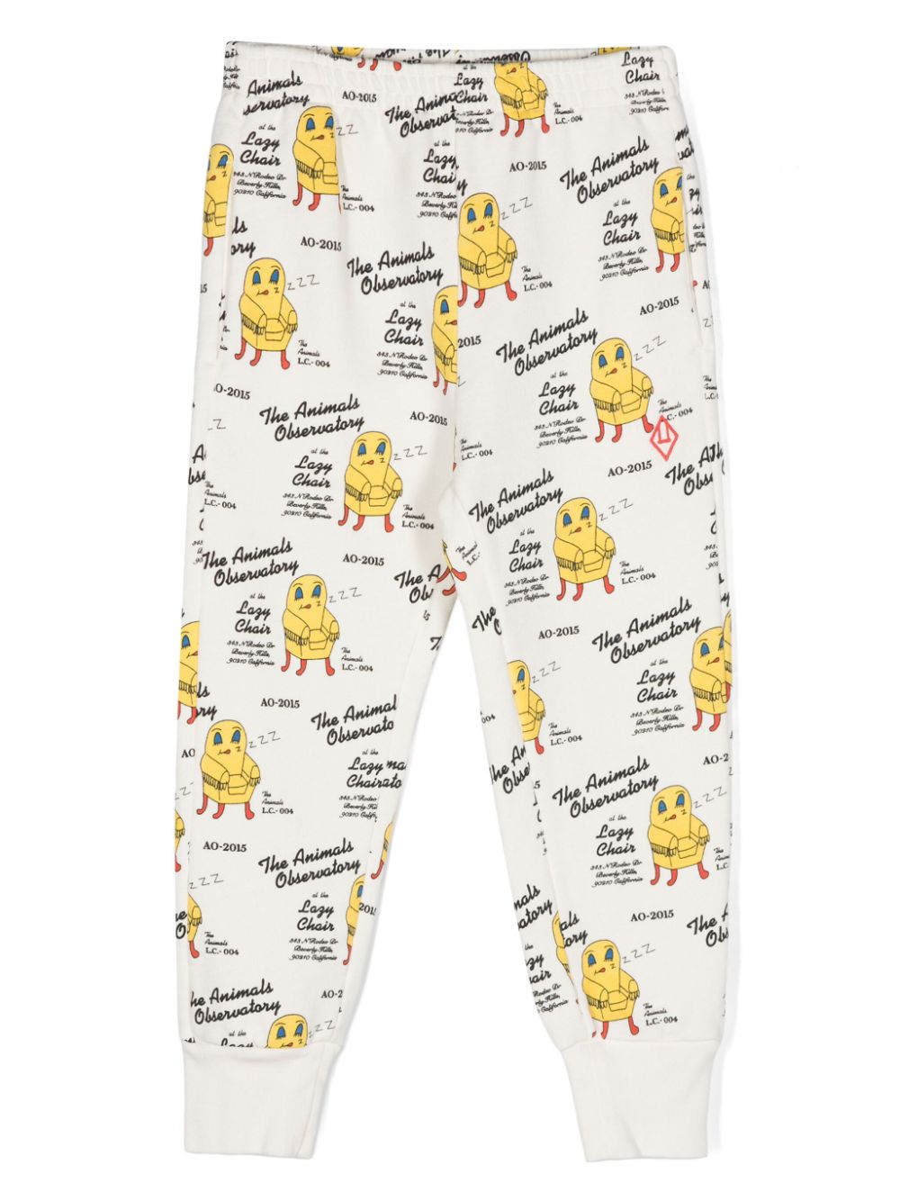 The Animals Observatory Panther cotton track pants - White von The Animals Observatory