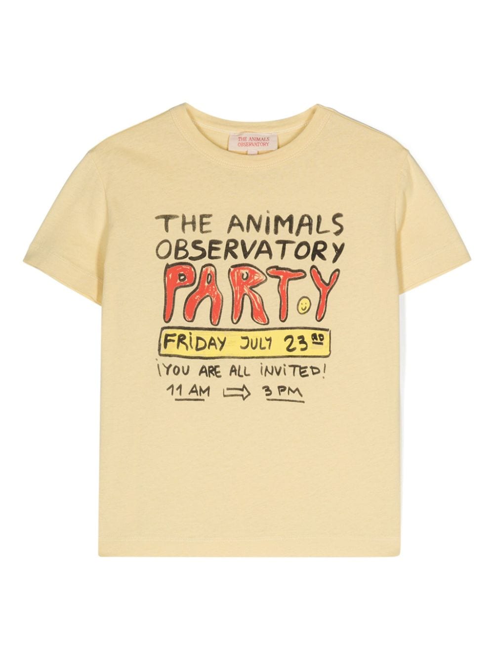 The Animals Observatory Party Rooster T-Shirt - Yellow von The Animals Observatory