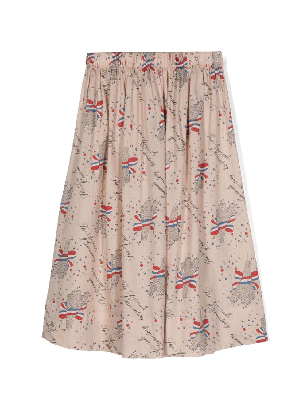 The Animals Observatory Poppy Woven Ladybug midi skirt - Pink von The Animals Observatory