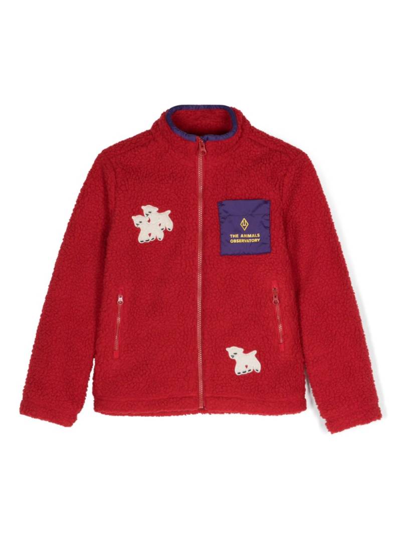 The Animals Observatory Shrew Fleece jacket - Red von The Animals Observatory