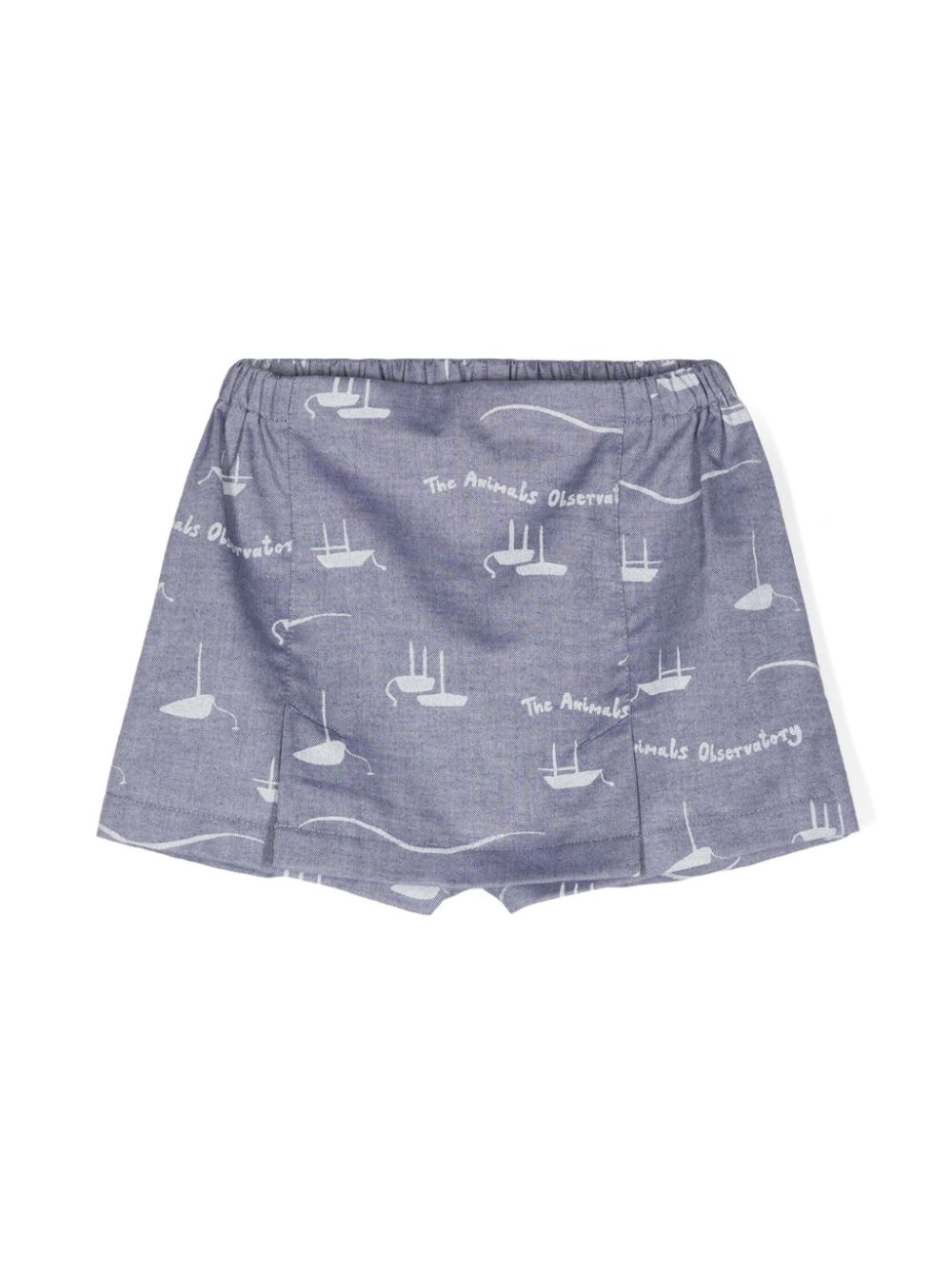 The Animals Observatory Shrimp printed skort - Blue von The Animals Observatory