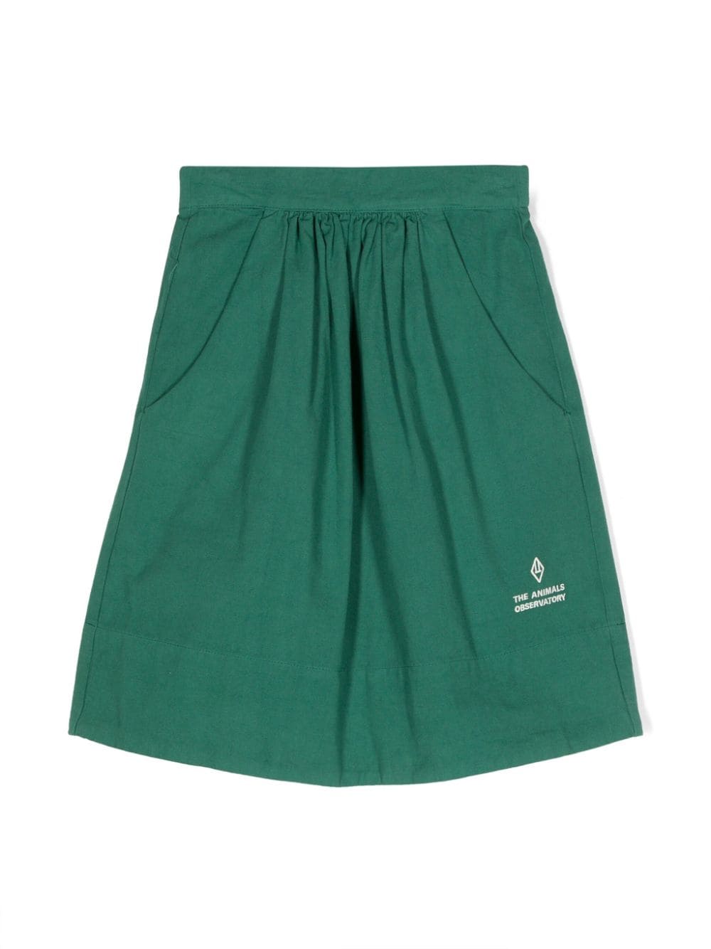 The Animals Observatory Sow logo-embroidered midi skirt - Green von The Animals Observatory