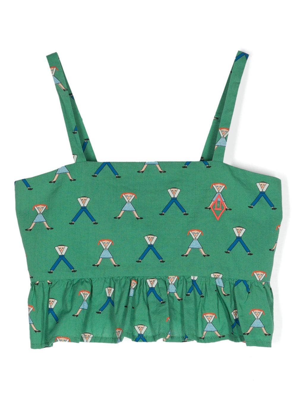 The Animals Observatory Stork cotton blouse - Green von The Animals Observatory