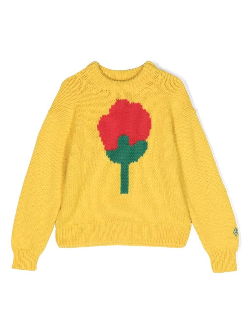 The Animals Observatory The Flower Bull wool jumper - Yellow von The Animals Observatory