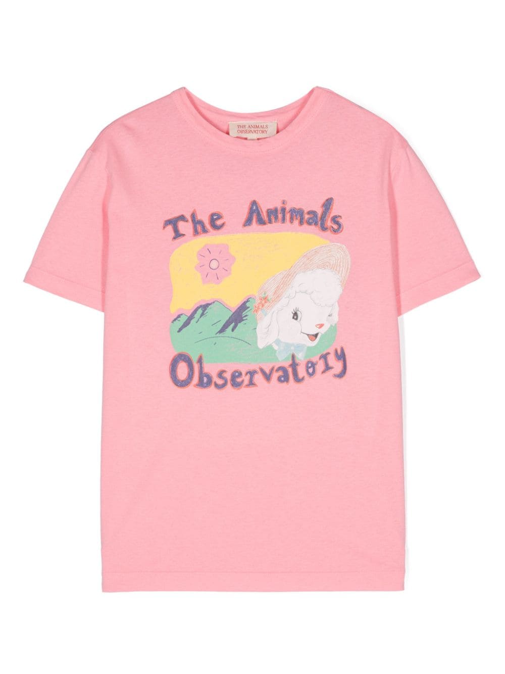 The Animals Observatory The Sheep logo-print T-shirt - Pink von The Animals Observatory