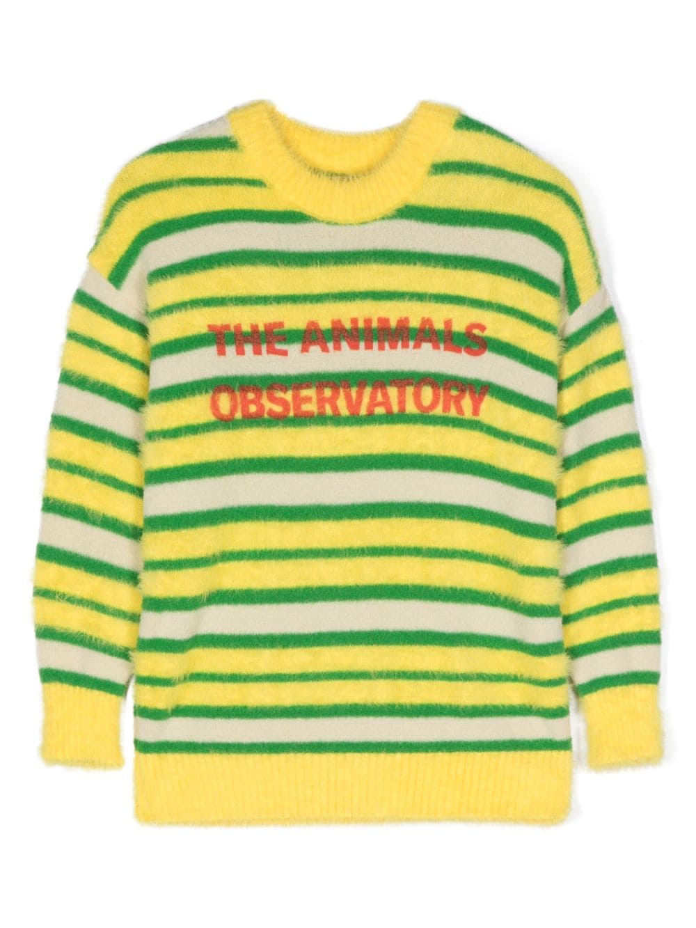 The Animals Observatory The Stripes Bull brushed jumper - Yellow von The Animals Observatory