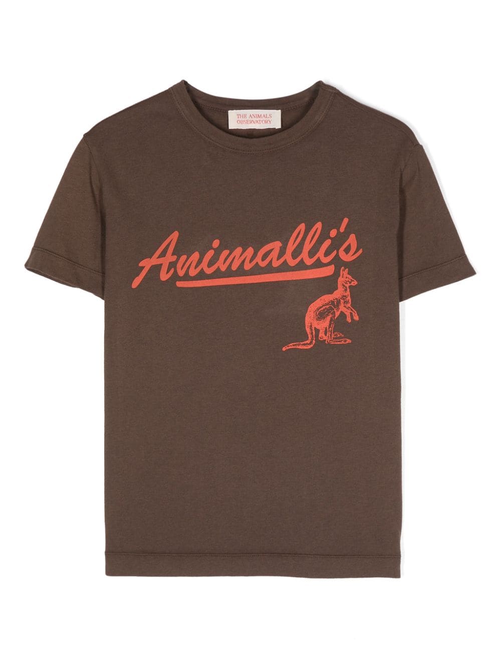 The Animals Observatory The Walnut logo-print T-shirt - Brown von The Animals Observatory