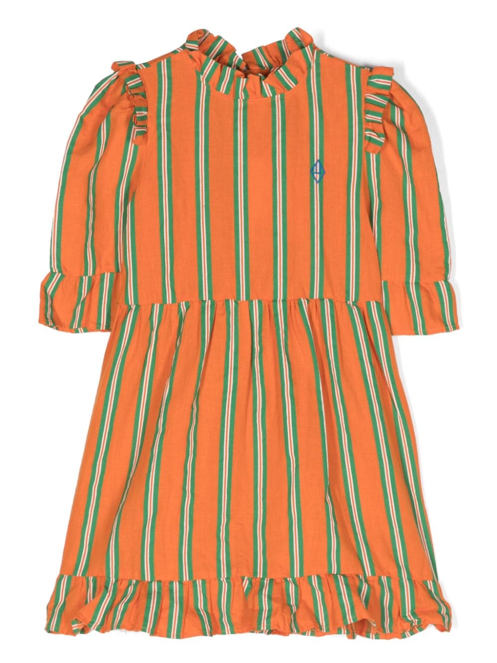 The Animals Observatory Tortoise Kids linen-blend dress - Orange von The Animals Observatory