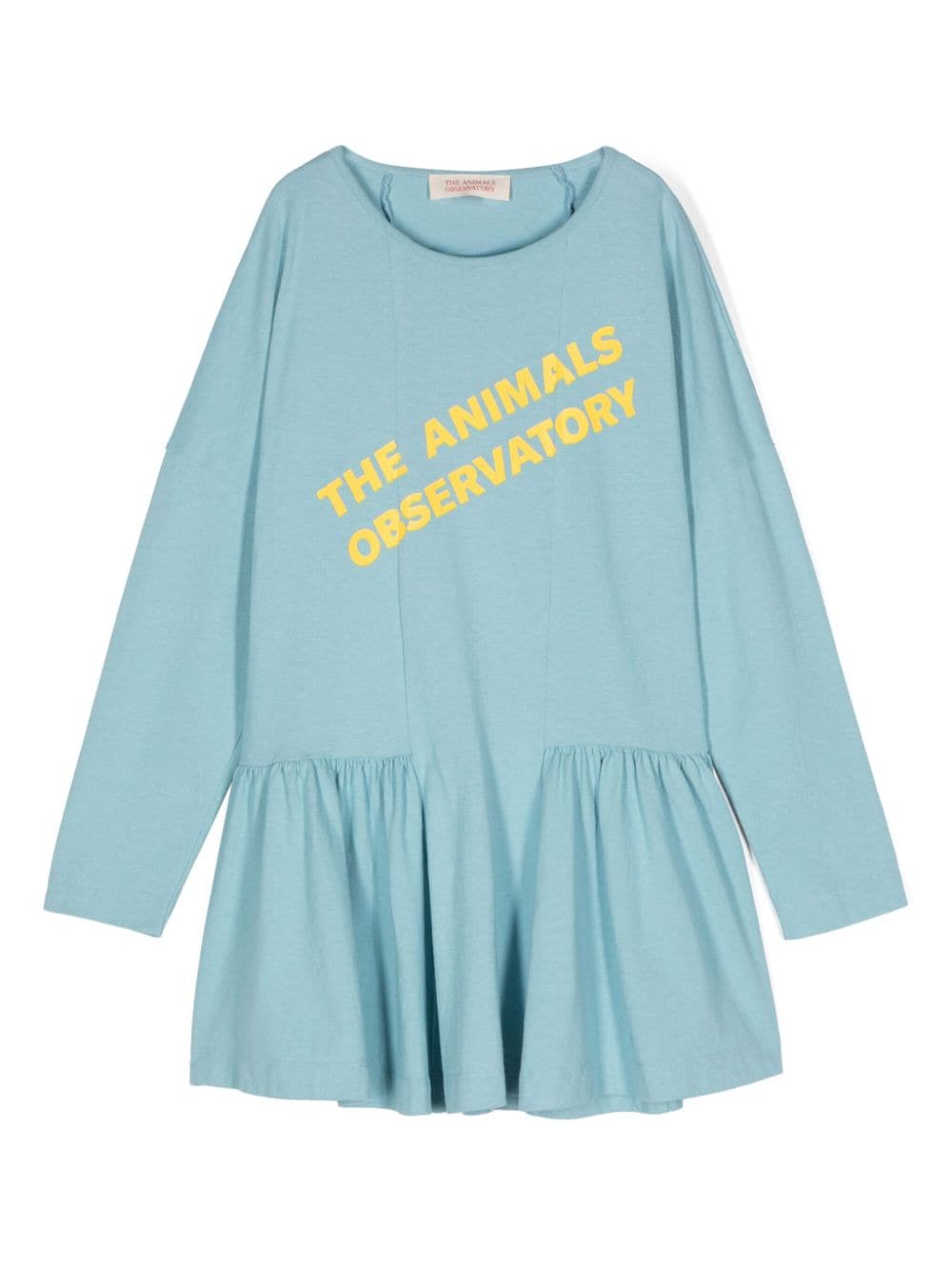 The Animals Observatory Walrus logo-print dress - Blue von The Animals Observatory