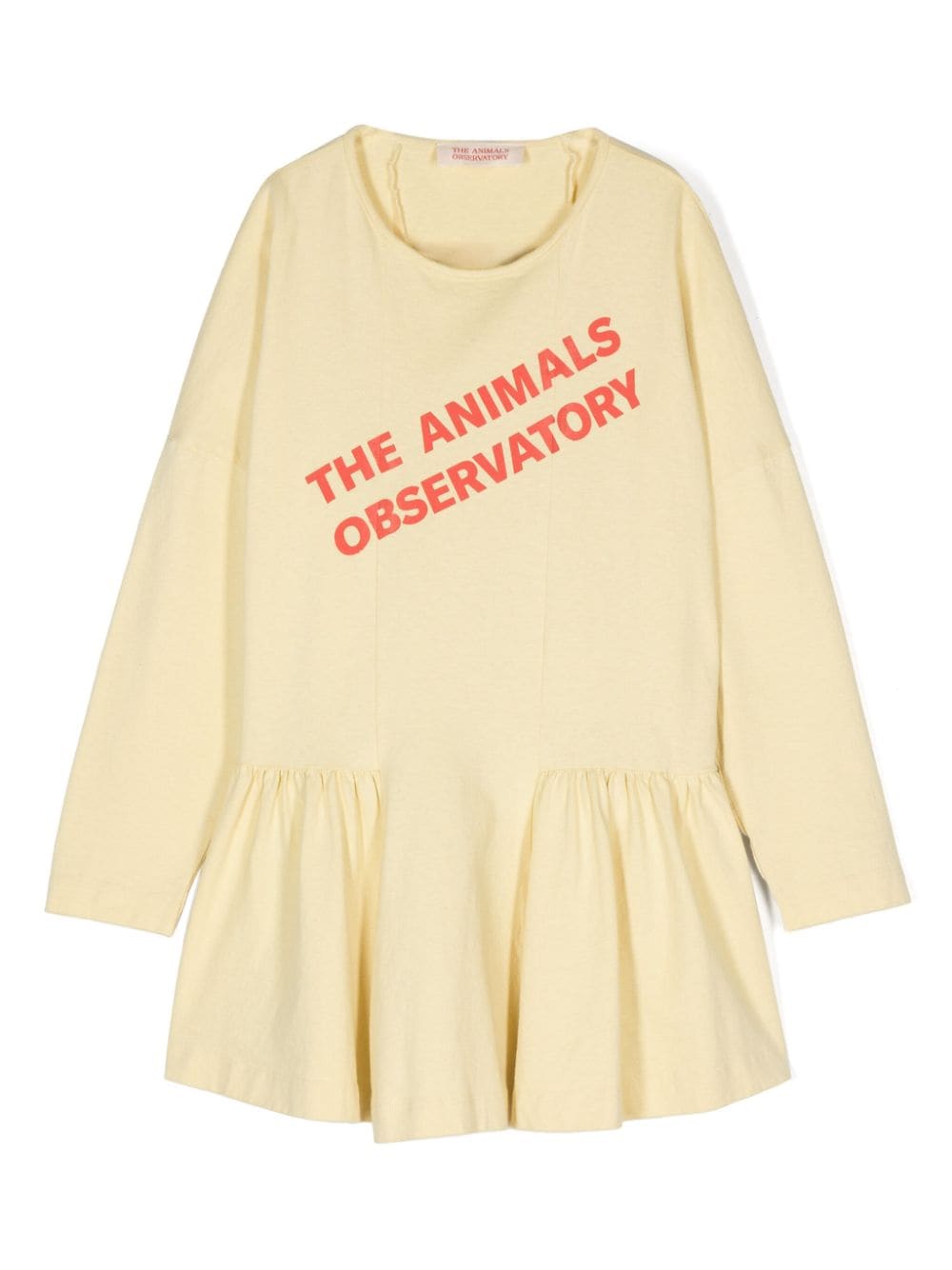 The Animals Observatory Walrus logo-print dress - Yellow von The Animals Observatory