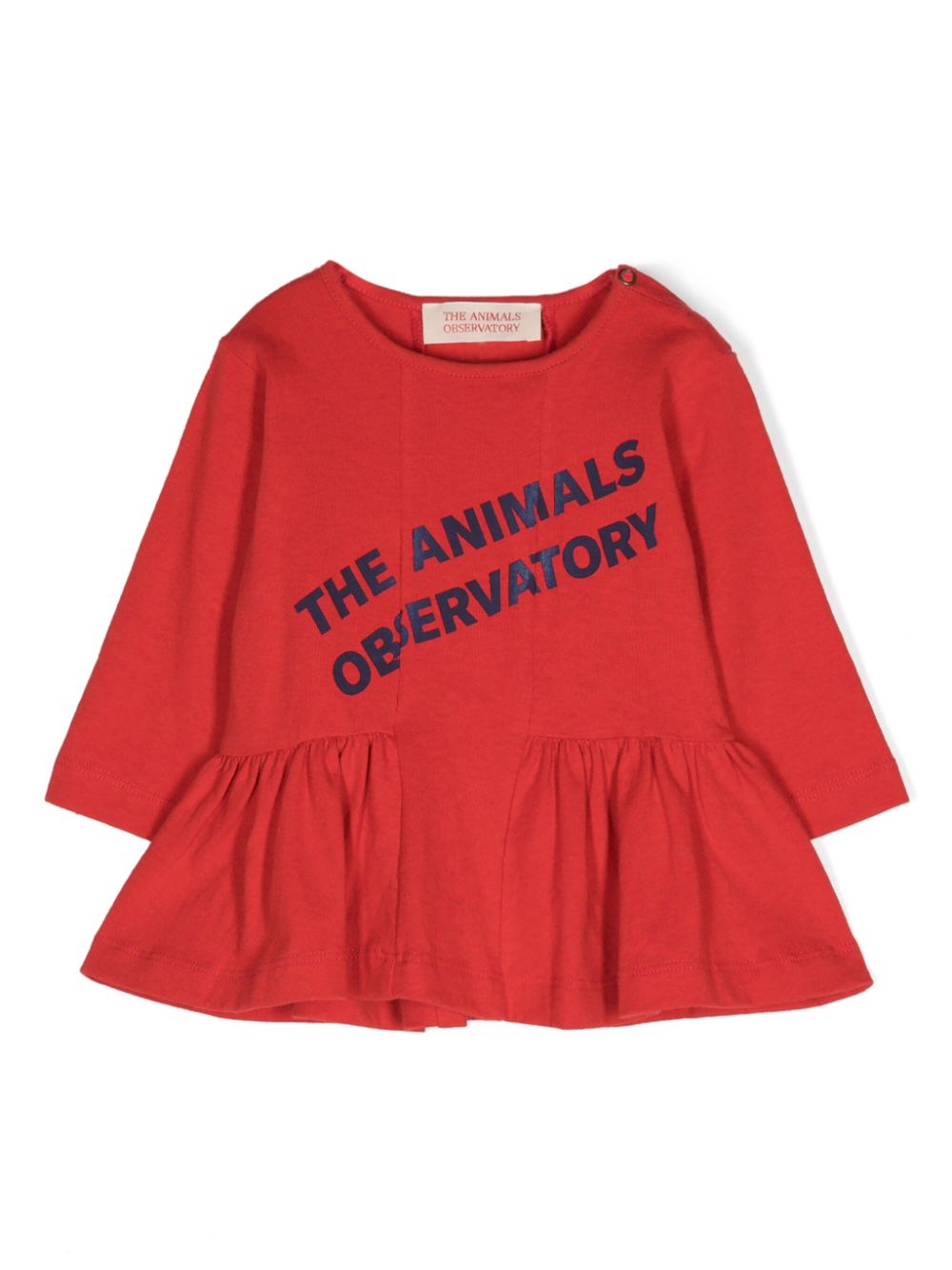 The Animals Observatory Wildebeest logo-print dress - Red von The Animals Observatory