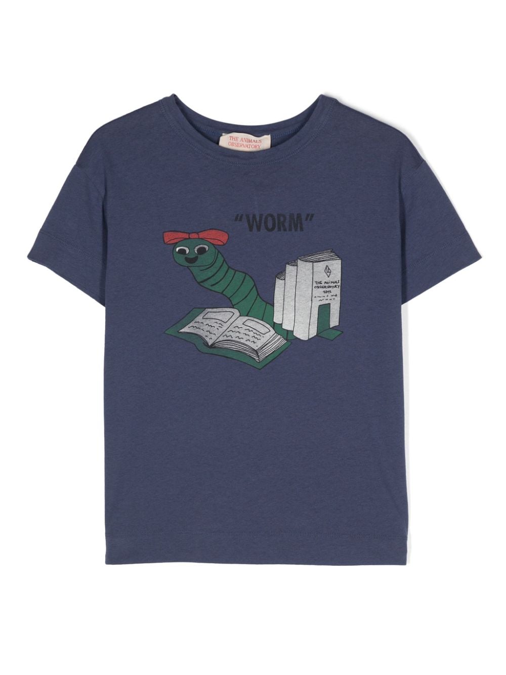 The Animals Observatory Worm Rooster cotton T-shirt - Blue von The Animals Observatory