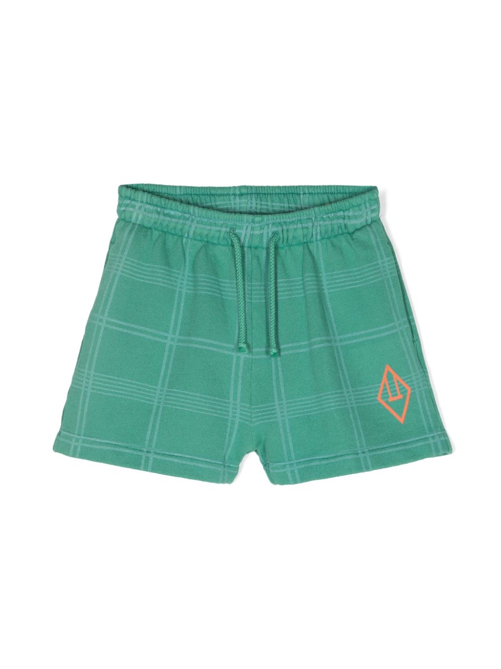 The Animals Observatory check-pattern cotton shorts - Green von The Animals Observatory