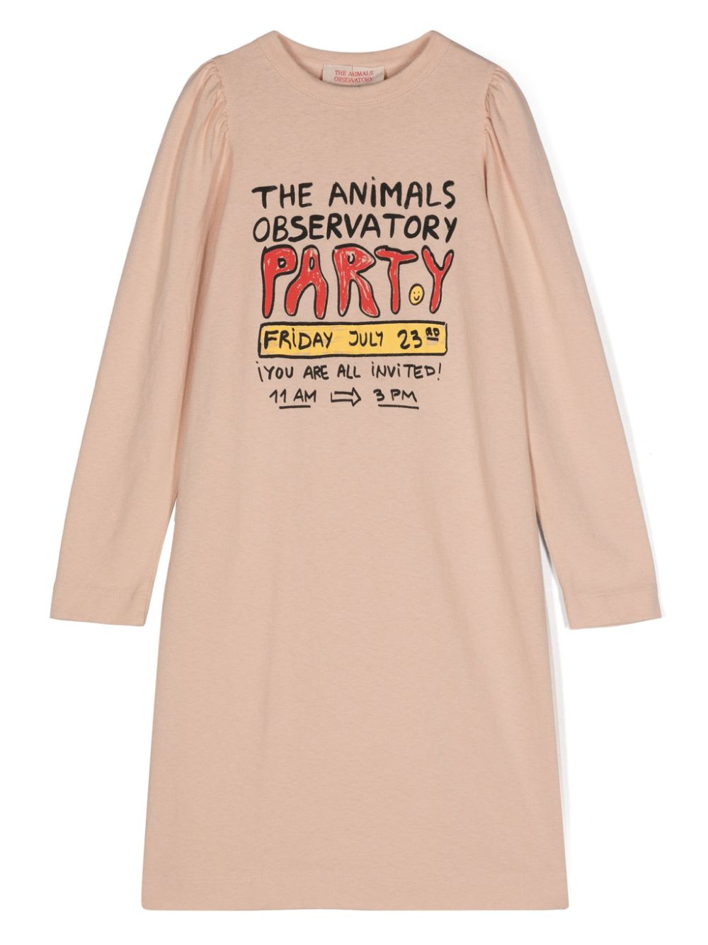 The Animals Observatory graphic-print mini dress - Pink von The Animals Observatory