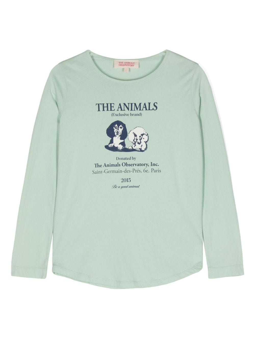 The Animals Observatory logo-print cotton T-shirt - Green von The Animals Observatory